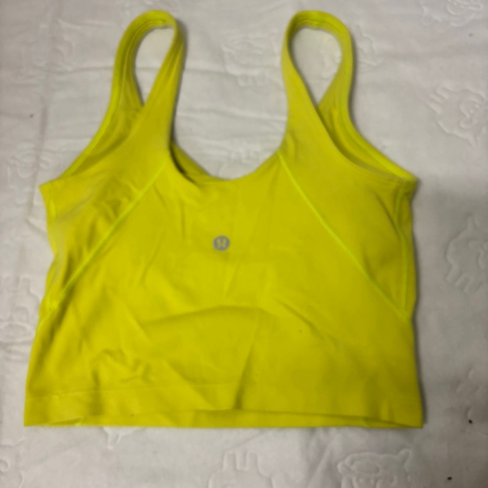 Women's Lululemon Align Neon Yellow Tank Top XS Athletic top gym gear - Picture 3 of 3